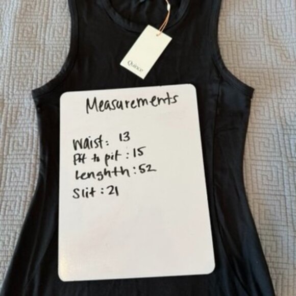 Quince Women Tencel Jersey Tank Maxi Dress Basic Sleeveless Dress Black S - Picture 5 of 6